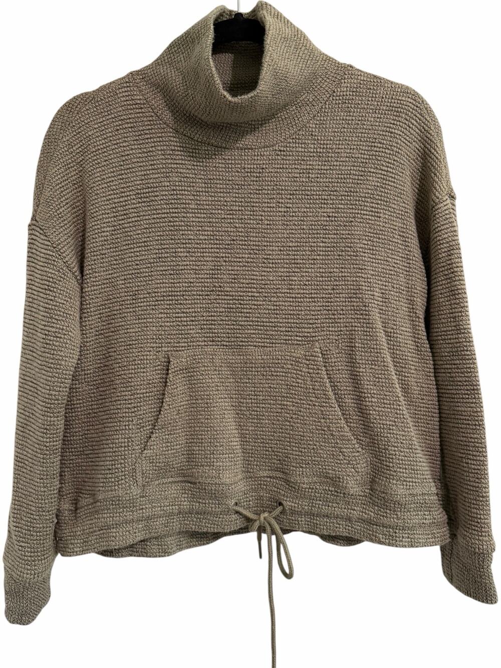 90 Degree by Reflex Women’s Cozy Cowl Neck Pullover Sweatshirt Size Small Taupe